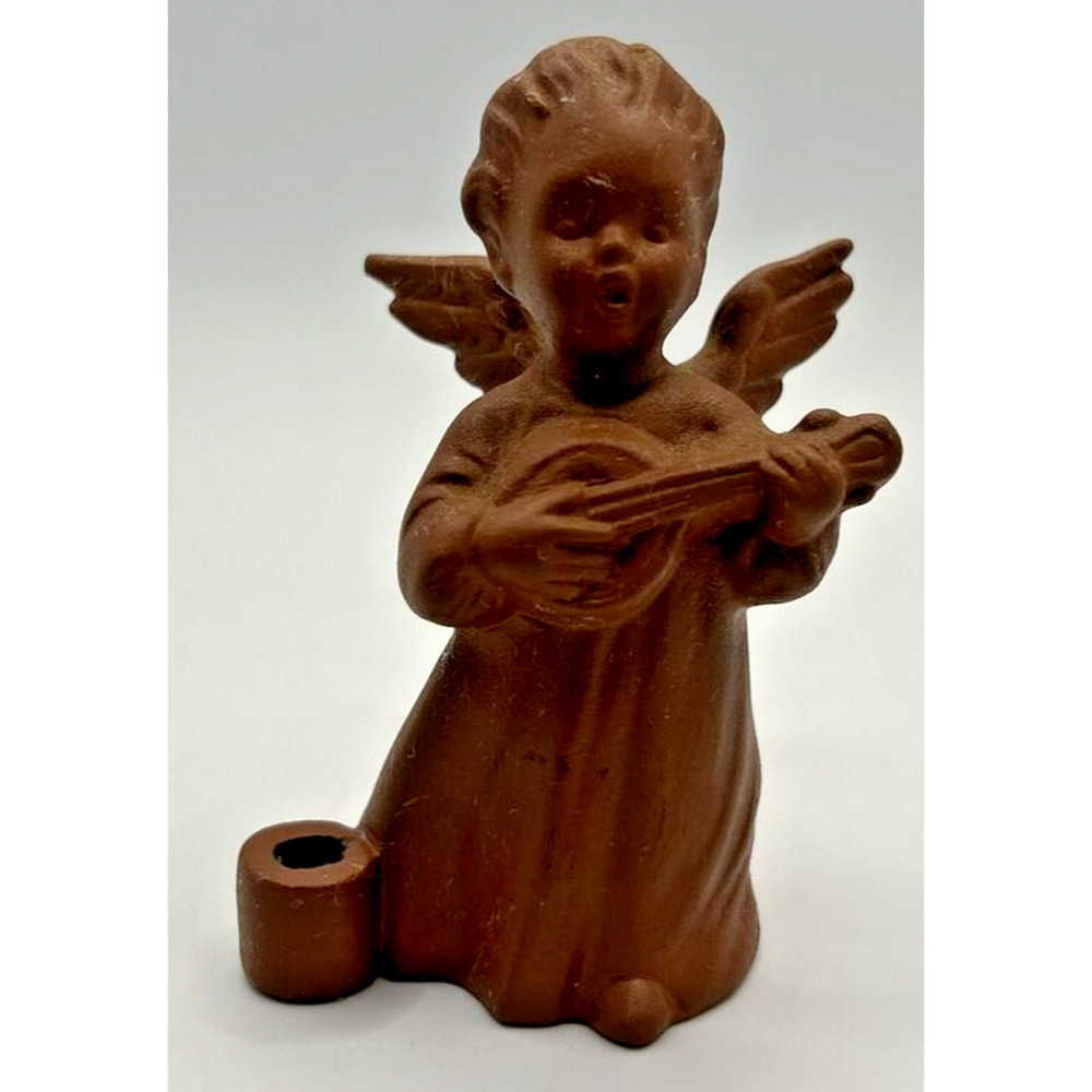 Vintage Goebel 263/C Terracotta‎ 3" Tall Angel Candle Holder PB90